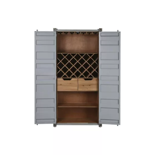 Palacktartó fém, mdf 76,5x41x157,5 cm égkék