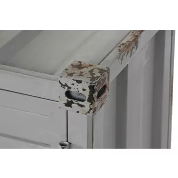 Palacktartó fém, mdf 77x41x64 cm égkék