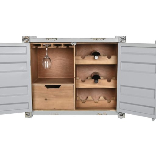Palacktartó fém, mdf 77x41x64 cm égkék