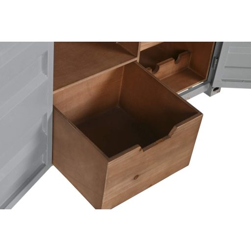 Palacktartó fém, mdf 77x41x64 cm égkék