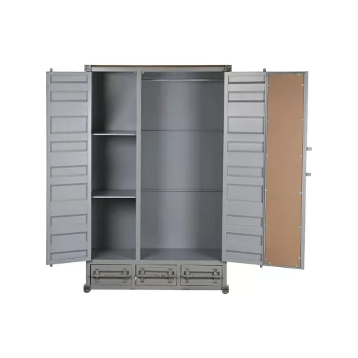 Szekrény fém 112x56x174 cm égkék