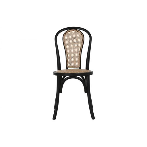 Szék szilfa, rattan 40x42,5x89 cm fekete