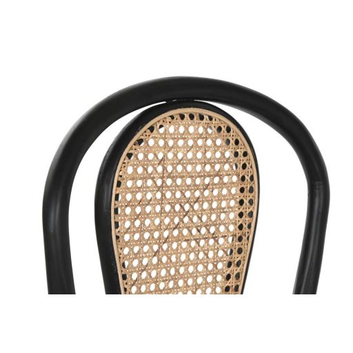 Szék szilfa, rattan 40x42,5x89 cm fekete