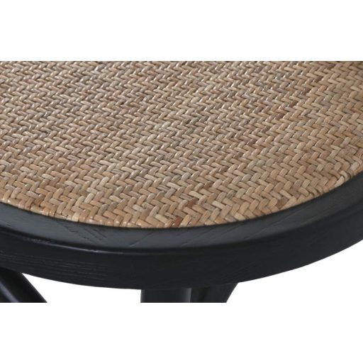 Szék szilfa, rattan 40x42,5x89 cm fekete