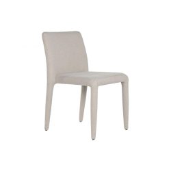 Silla metal poliester 51x50x80 beige
