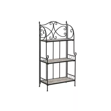   Polc kovácsoltvas, mozaik mintával kovácsoltvas 54x29x121 cm színes