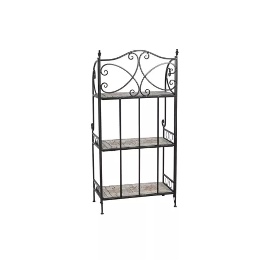 Polc kovácsoltvas, mozaik mintával kovácsoltvas 54x29x121 cm színes