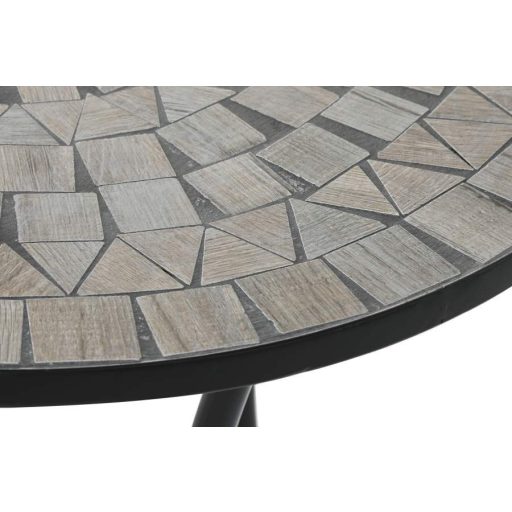 Kisasztal kovácsoltvas, mozaik mintával fém 60x60x72 cm színes