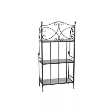   Polc kovácsoltvas, mozaik mintával kovácsoltvas 54x29x121 cm színes