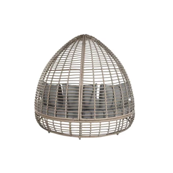 Kerti heverő rattan 198x168x168 cm szürke, fekete