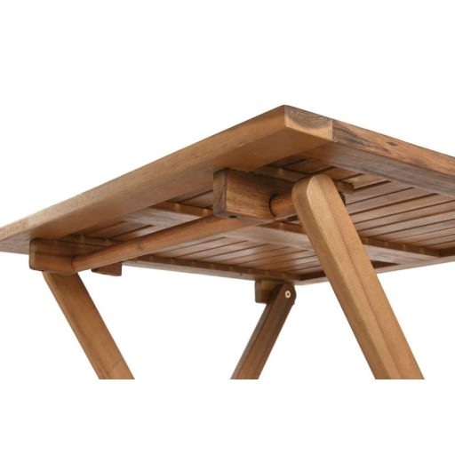 Kerti garnitúra szett akácfa 60x60x74 cm barna s/3