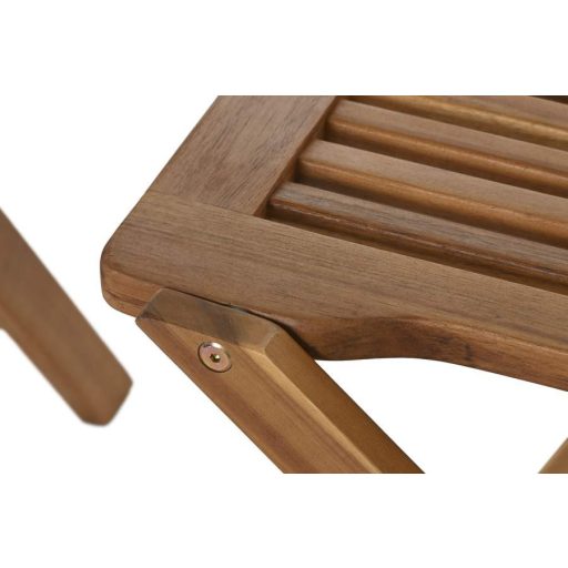 Kerti garnitúra szett akácfa 60x60x74 cm barna s/3