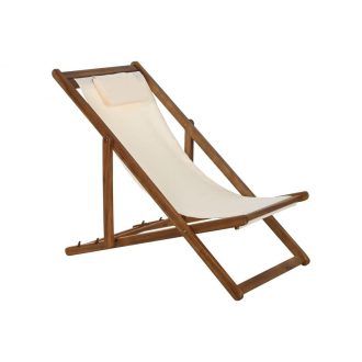 Napozóágy akácfa 96x57x83 cm fehér