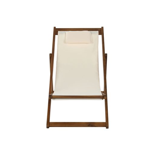 Napozóágy akácfa 96x57x83 cm fehér