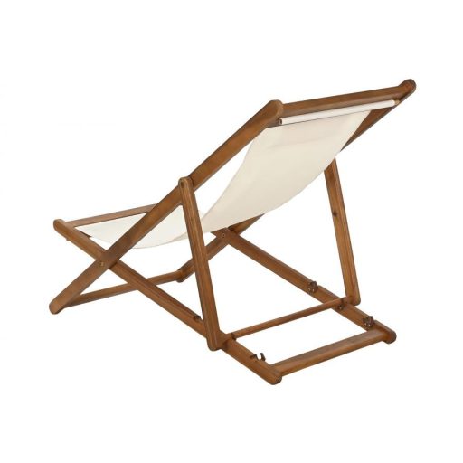 Napozóágy akácfa 96x57x83 cm fehér