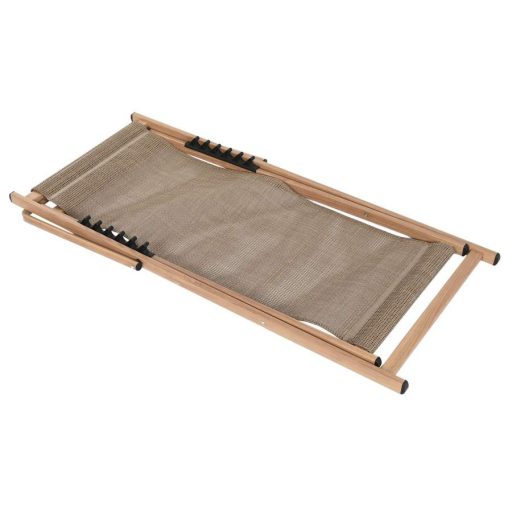 Napozóágy alumínium 61x110,5x97 cm natúr