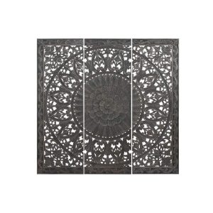 Ágytámla mdf 180x3,5x180 cm sötétszürke s/3