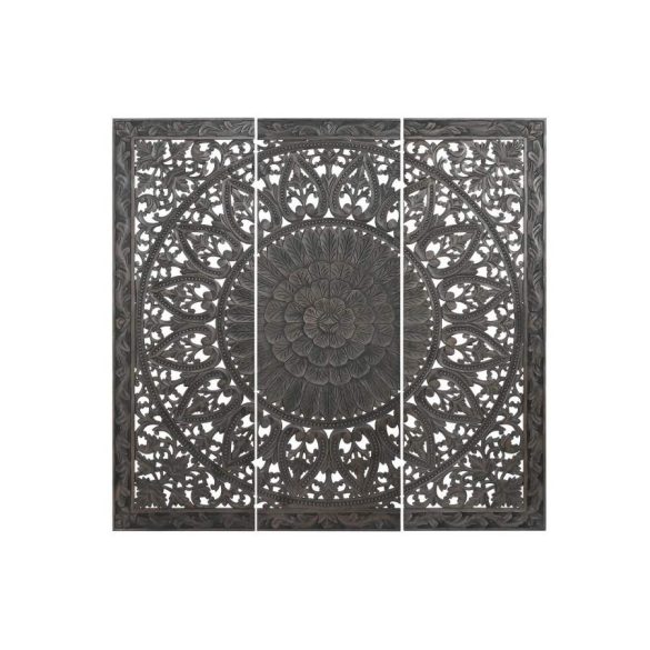 Ágytámla mdf 180x3,5x180 cm sötétszürke s/3
