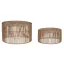 Dohányzó asztal rattan 70x70x40 cm natúr s/2