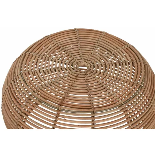 Dohányzó asztal rattan 60x60x30 cm natúr s/2