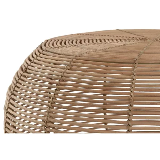 Dohányzó asztal rattan 60x60x30 cm natúr s/2