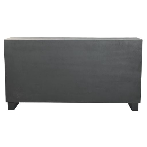 Tálalószekrény mdf 150x40x80 cm fekete, barna