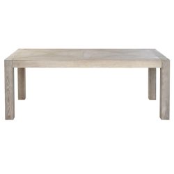 Asztal paddal gumifa 200x95x76 cm natúr