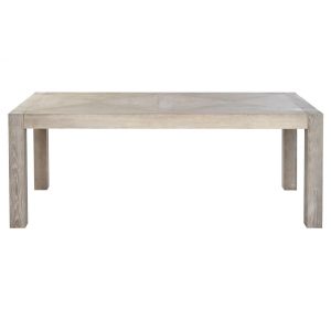 Asztal paddal gumifa 200x95x76 cm natúr