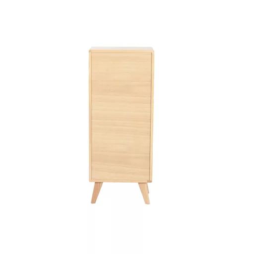 Fiókos szekrény gumifa 40x30x98 cm natúr