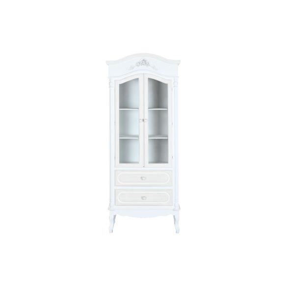 Vitrin fa 76x39x193 cm fehér
