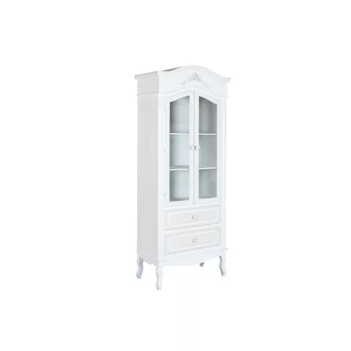 Vitrin fa 76x39x193 cm fehér
