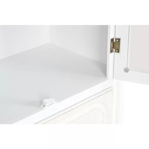 Vitrin fa 76x39x193 cm fehér