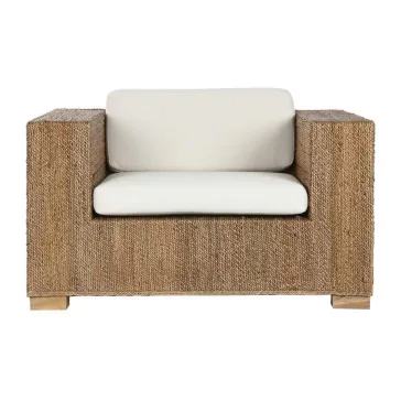 Fotel vessző 117x92x65 cm natúr