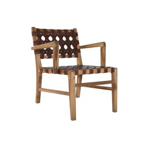 Karosszék teakfa 61x66x74 cm barna