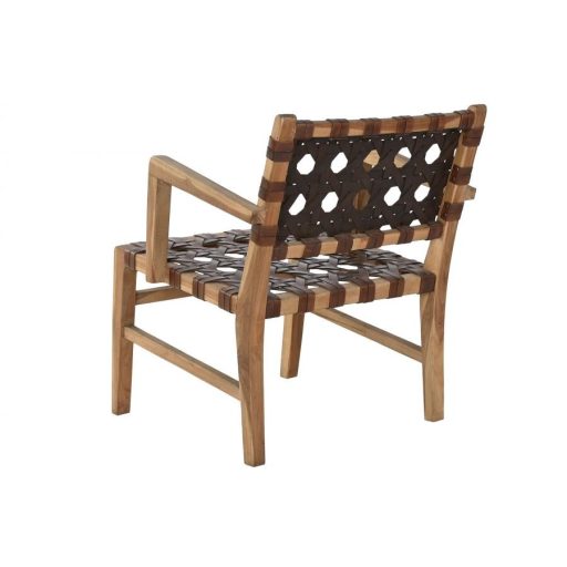 Karosszék teakfa 61x66x74 cm barna