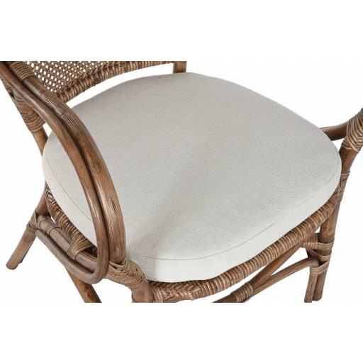 Karosszék rattan 52x62x90 cm barna