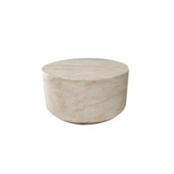 Dohányzó asztal üvegszál 70x70x36 cm bézs