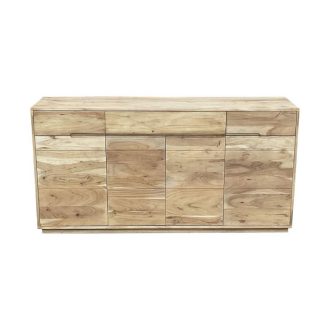 Szekrény akácfa 160x40x81 cm natúr