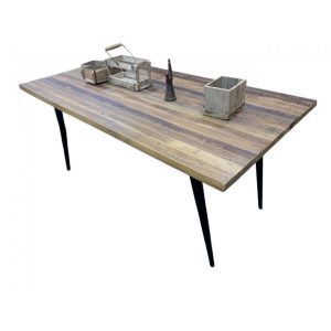 Étkezőasztal újrahasznosított fa 180x90x76 cm natúr