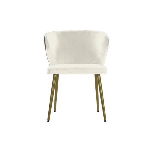 Szék poliészter 58x58x78 cm fehér