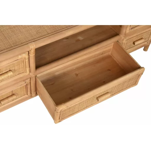Tv-s szekrény lucfenyő 120x30x45 cm világosbarna