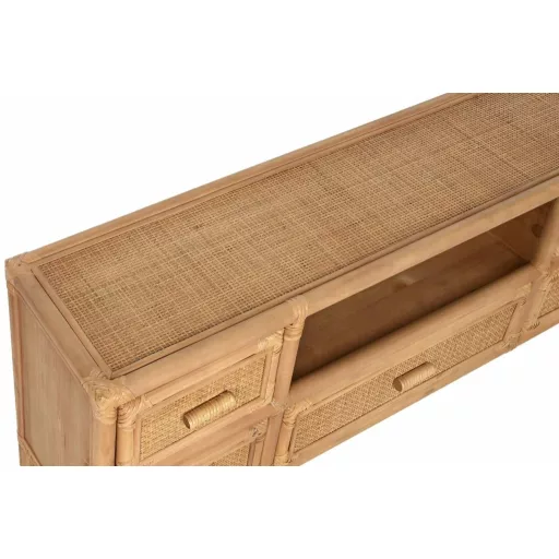 Tv-s szekrény lucfenyő 120x30x45 cm világosbarna