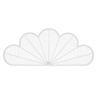 Ágytámla bambusz 190x2,5x81 cm fehér