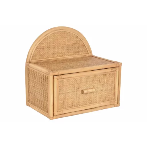 Éjjeliszekrény lucfenyő 47x30x45 cm világosbarna