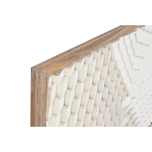 Ágytámla mangófa 180x5x90 cm fehér