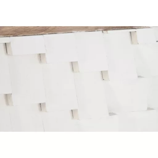 Ágytámla mangófa 180x5x90 cm fehér