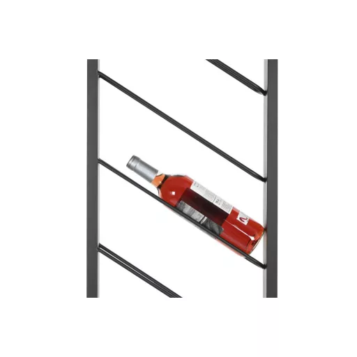 Bortartó falra fém 36x6x160 cm fekete