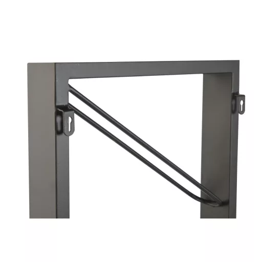 Bortartó falra fém 36x6x160 cm fekete