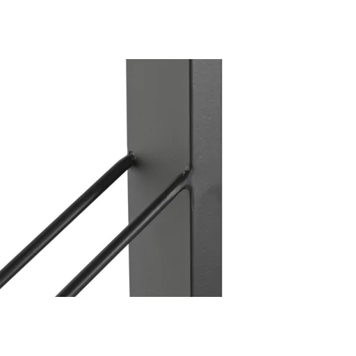 Bortartó falra fém 36x6x160 cm fekete