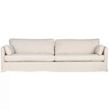 Kanapé vászon 270x86x80 cm bézs